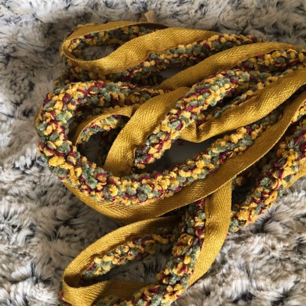 Green, Burgundy and Gold Decorative Cord